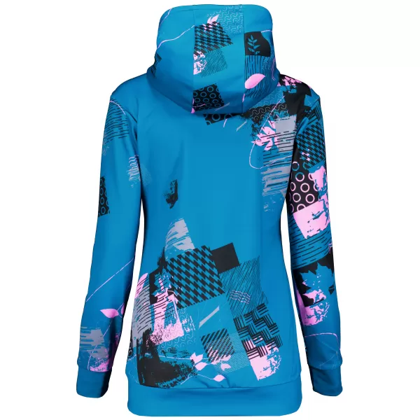  Premium-Sweatshirt für Damen ALTISPORT VOJ/ALW009MI01 SMARAGD/HELLROSA 