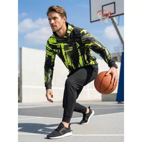  Premium-Sweatshirt für Herren ALTISPORT VOJ/ALM010MI01 SCHWARZ UND GELB 