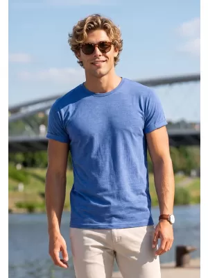 Herren-T-Shirt ALTISPORT NoPrint NP/ALM361 BLAUE HIGHLIGHTS
