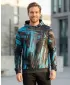Premium-Sweatshirt für Herren ALTISPORT VOJ/ALM010MI01 SCHWARZ/SMARAGD