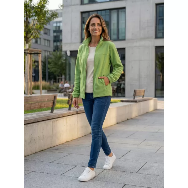  Fleece-Sweatshirt für Damen ALTISPORT NP/ALW405 GRAS-GRÜN 