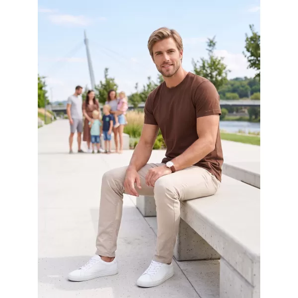  Herren-T-Shirt ALTISPORT NP/ALM921 SCHOKOLADE 