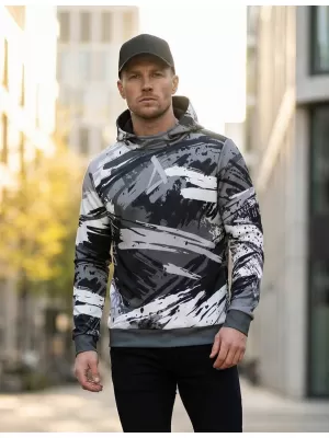 Premium-Sweatshirt für Herren ALTISPORT VOJ/ALM014MI01 SCHWARZGRAU