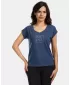 Damen-T-Shirt KILPI ROANE-W VL0364KI DUNKELBLAU