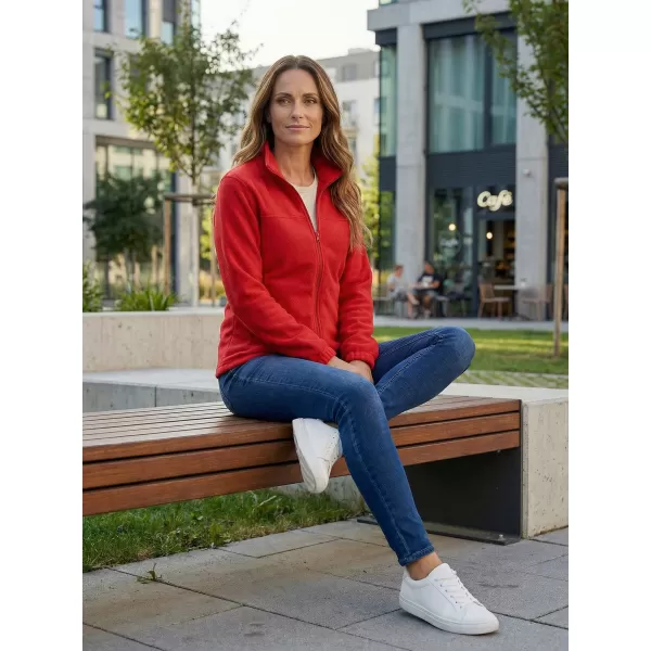  Fleece-Sweatshirt für Damen ALTISPORT NP/ALW405 ROT 