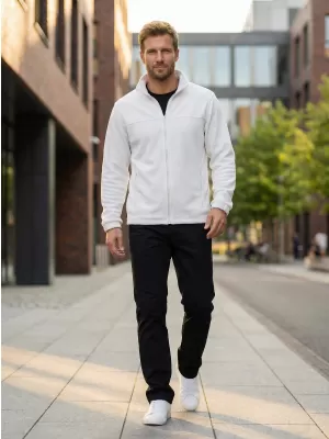 Fleece-Sweatshirt für Herren ALTISPORT NP/ALM105 WEIß