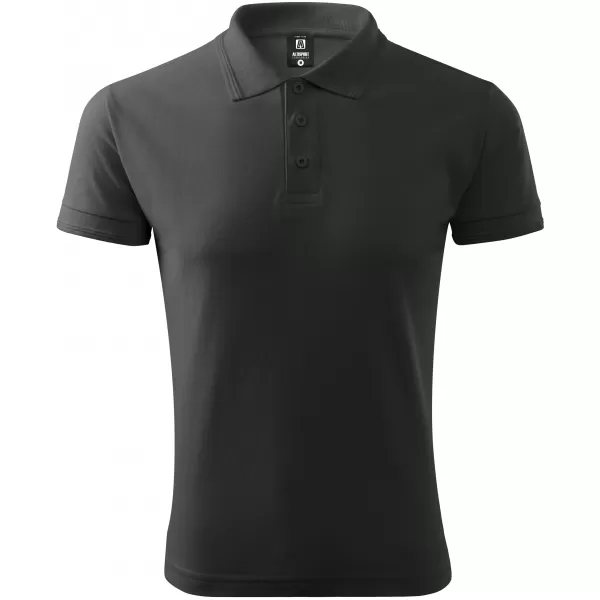  Herren-T-Shirt mit Kragen ALTISPORT NP/ALM302 DUNKLER SCHIEFER 