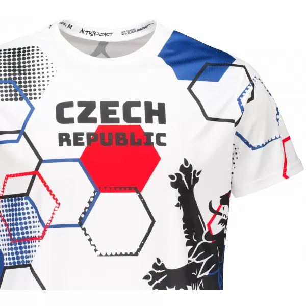  Hochwertiges Funktions-T-Shirt für Herren ALTISPORT x CZE VOJ/ALM036TR01 HEXA WEIß 