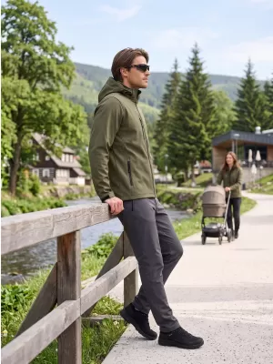 Herren-Softshelljacke ALTISPORT NP/ALM225 MILITÄR