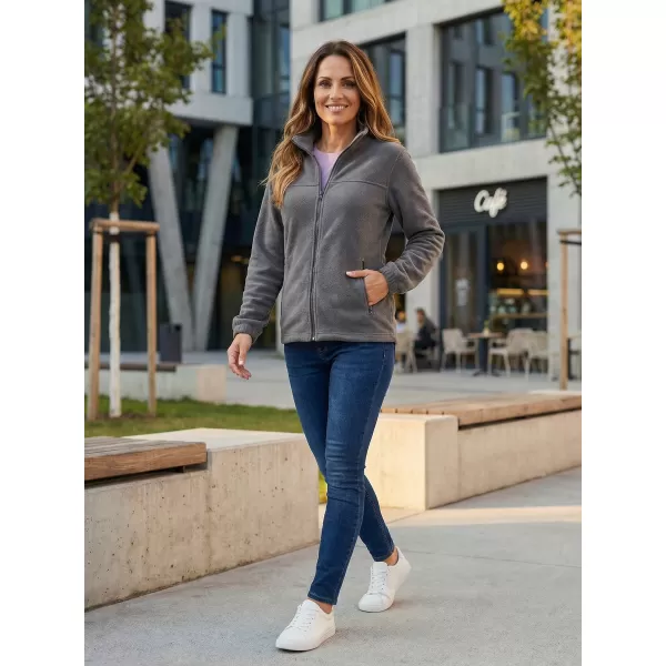  Fleece-Sweatshirt für Damen ALTISPORT NP/ALW405 STAHLGRAU 