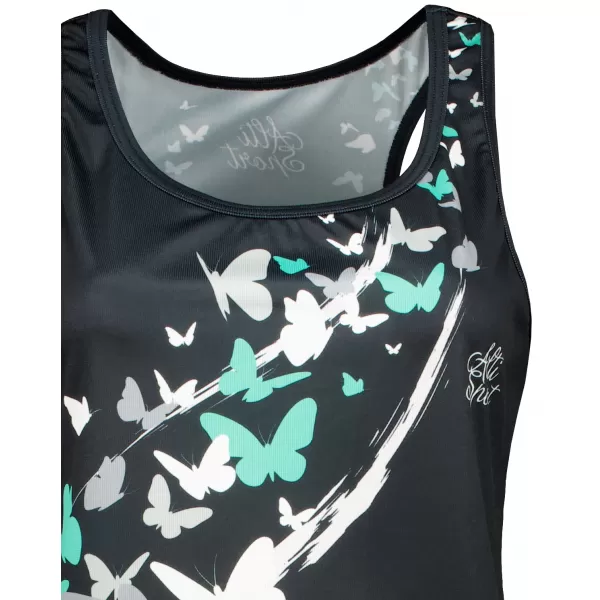  Hochwertiges Funktions-Westenkleid für Damen ALTISPORT VOJ/ALW022SAT01 SCHWARZ/TÜRKIS 