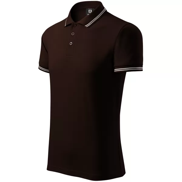  Herren-T-Shirt mit Kragen ALTISPORT NP/ALM921 KAFFEE 