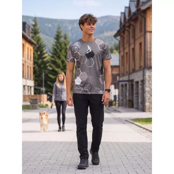  Funktionelles Premium-T-Shirt für Herren ALTISPORT VOJ/ALM037TR01 GRAU 
