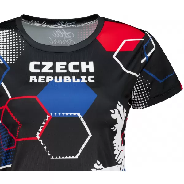  Hochwertiges Funktions-T-Shirt für Damen ALTISPORT x CZE VOJ/ALW036TR01 SECHSKANT SCHWARZ 