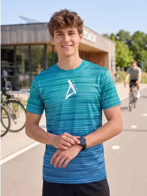 Premium-T-Shirt für Herren ALTISPORT VOJ/ALM031TR01 SMARAGD/BLAU
