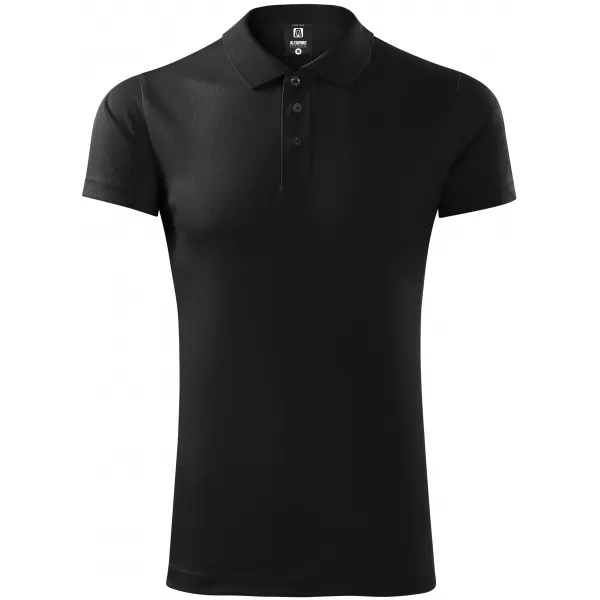  Herren-T-Shirt mit Kragen ALTISPORT NoPrint NP/ALM712 SCHWARZ 