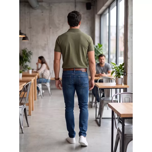  Herren-T-Shirt mit Kragen ALTISPORT NP/ALM302 MILITÄR 