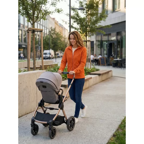  Fleece-Sweatshirt für Damen ALTISPORT NP/ALW405 ORANGE 