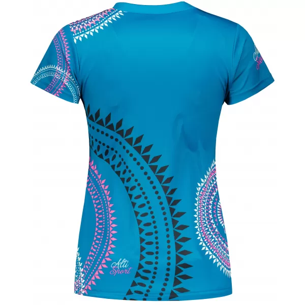  Hochwertiges Funktions-T-Shirt für Damen ALTISPORT VOJ/ALW033TR01 PETROL/ROSA 
