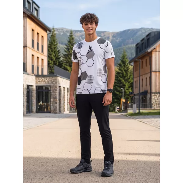 Funktionelles Premium-T-Shirt für Herren ALTISPORT VOJ/ALM037TR01 WEIß 