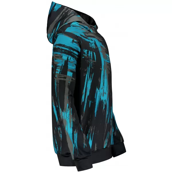  Premium-Sweatshirt für Herren ALTISPORT VOJ/ALM010MI01 SCHWARZ/SMARAGD 