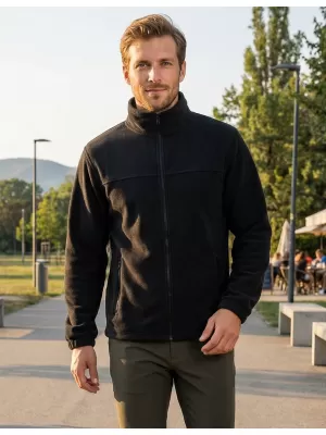Fleece-Sweatshirt für Herren ALTISPORT NP/ALM105 SCHWARZ