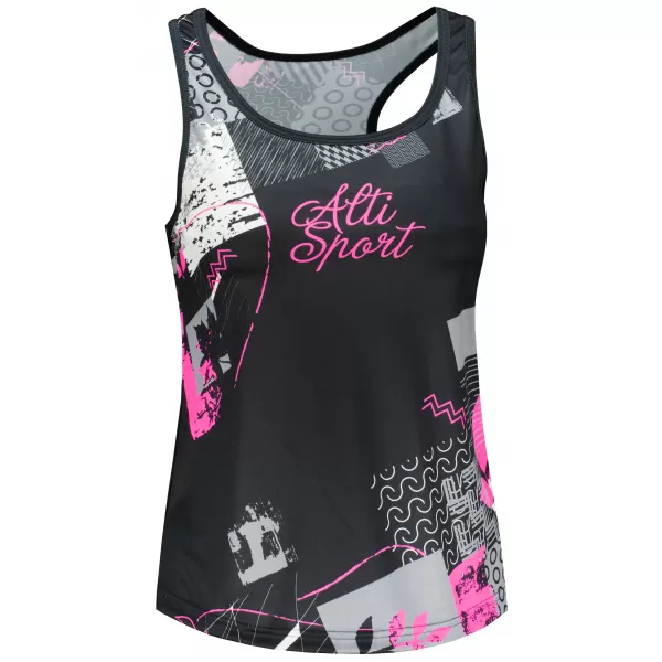  Hochwertiges Funktions-Tanktop für Damen ALTISPORT VOJ/ALW009TIL01 SCHWARZ/HELLROSA 