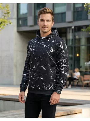 Hochwertiges Funktions-Sweatshirt für Herren ALTISPORT VOJ/ALM034MI01 SCHWARZ