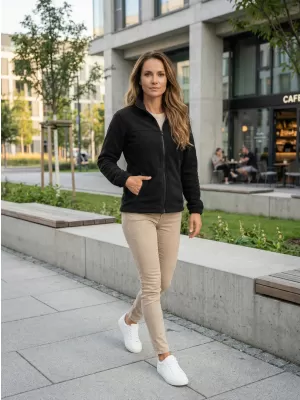 Fleece-Sweatshirt für Damen ALTISPORT NP/ALW405 SCHWARZ