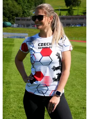 Hochwertiges Funktions-T-Shirt für Damen ALTISPORT x CZE VOJ/ALW036TR01 HEXA WEIß