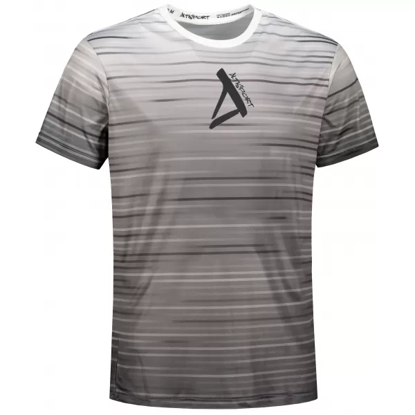  Premium-T-Shirt für Herren ALTISPORT VOJ/ALM031TR01 SCHWARZ UND WEIß 