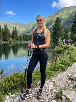 Hochwertiges Funktions-Tanktop für Damen ALTISPORT VOJ/ALW034TIL01 SCHWARZ
