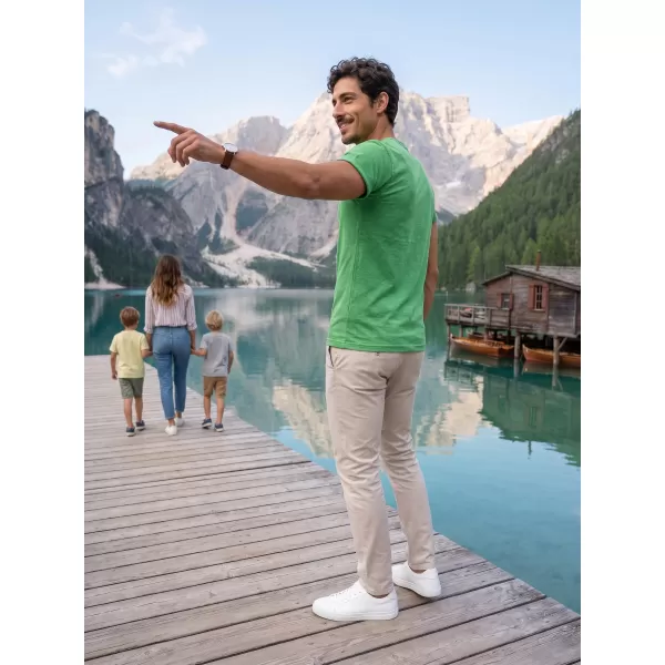 Herren-T-Shirt ALTISPORT NoPrint NP/ALM361 GRÜNE HIGHLIGHTS 
