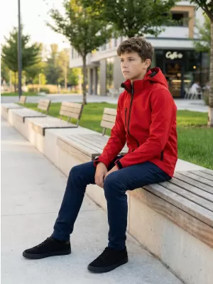 Softshelljacke für Kinder ALTISPORT NP/ALK535 ROT