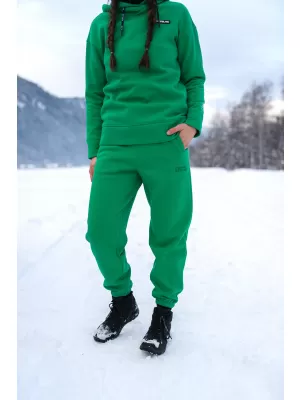 Damen-Jogginghose aus Baumwolle NORDBLANC BOYFRIEND NBSPL7888 GRÜN