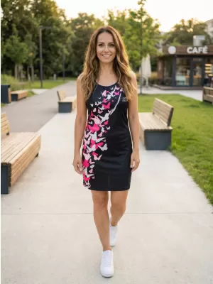 Hochwertiges Funktions-Westenkleid für Damen ALTISPORT VOJ/ALW022SAT01 SCHWARZ/ROSA
