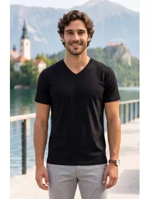 Herren-T-Shirt ALTISPORT NoPrint NP/ALM007 SCHWARZ