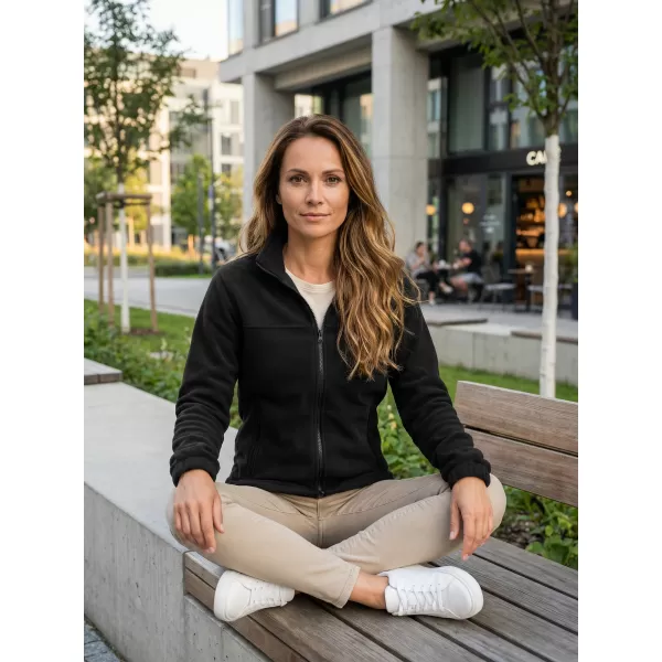  Fleece-Sweatshirt für Damen ALTISPORT NP/ALW405 SCHWARZ 