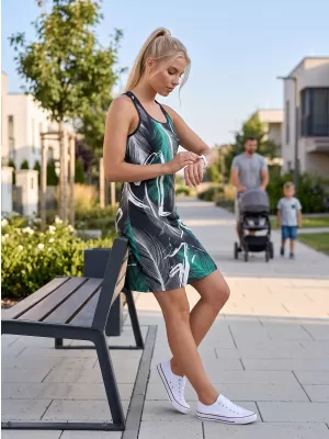 Hochwertiges Funktions-Westenkleid für Damen ALTISPORT VOJ/ALW001SAT01 SCHWARZ/TÜRKIS