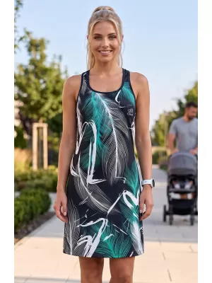 Hochwertiges Funktions-Westenkleid für Damen ALTISPORT VOJ/ALW001SAT01 SCHWARZ/TÜRKIS