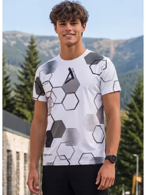 Funktionelles Premium-T-Shirt für Herren ALTISPORT VOJ/ALM037TR01 WEIß
