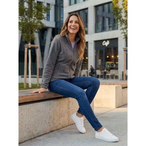  Fleece-Sweatshirt für Damen ALTISPORT NP/ALW405 STAHLGRAU 