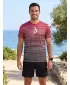 Premium-T-Shirt für Herren ALTISPORT VOJ/ALM031TR01 SCHWARZ/BURGUND