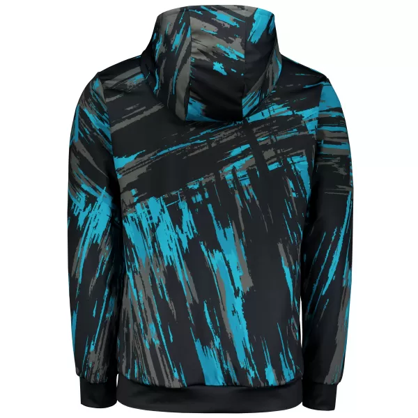  Premium-Sweatshirt für Herren ALTISPORT VOJ/ALM010MI01 SCHWARZ/SMARAGD 