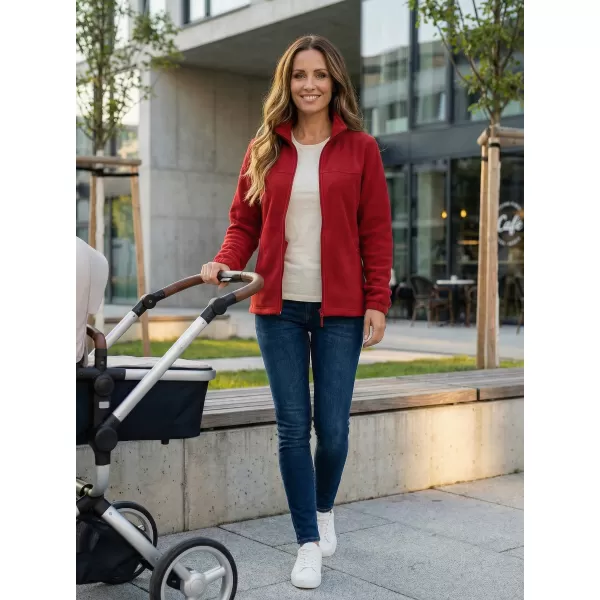  Fleece-Sweatshirt für Damen ALTISPORT NP/ALW405 MARLBORO-ROT 