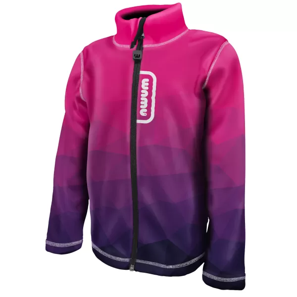  Fleece-Sweatshirt für Kinder WAMU MOZAIKA FIALOVÁ GRÜN 