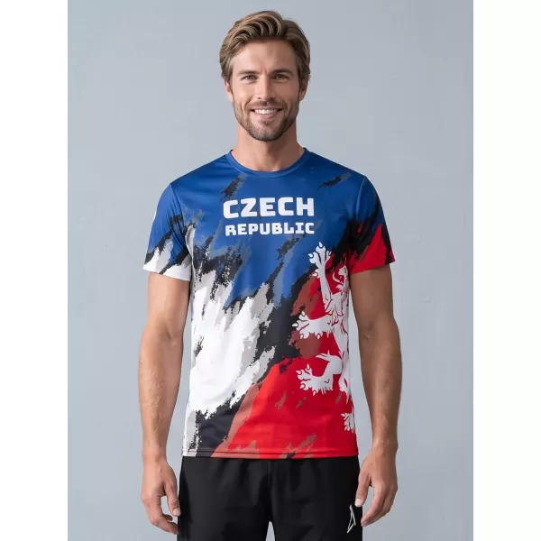  Hochwertiges Funktions-T-Shirt für Herren ALTISPORT x CZE VOJ/ALM036TR01 STREIFEN 