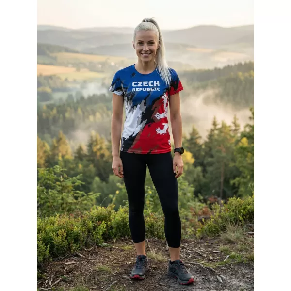  Hochwertiges Funktions-T-Shirt für Damen ALTISPORT x CZE VOJ/ALW036TR01 STREIFEN 