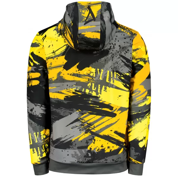  Premium-Sweatshirt für Herren ALTISPORT VOJ/ALM014MI01 SCHWARZ UND GELB 