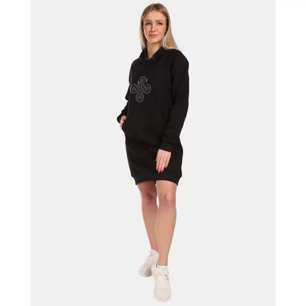  Erweitertes Damen-Sweatshirt KILPI HEYDEN-W VL0216KI SCHWARZ 